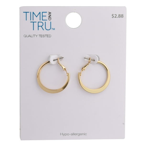 Familyhouse Hoop Earrings Tripe Layer Golden Hoop Stud Earrings Familyhouse Hoop Earrings Tripe Layer Golden Hoop Stud Earrings